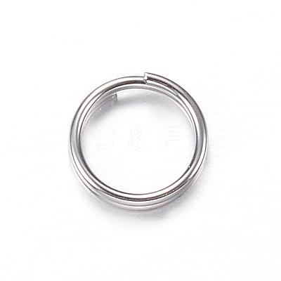 Tarnish Resistant 201 Stainless Steel Split Rings STAS-P092-03-1