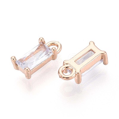 Transparent Glass Charms GLAA-T007-13H-1