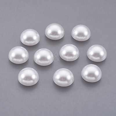 ABS Plastic Imitation Pearl Cabochons SACR-S738-12mm-Z9-1