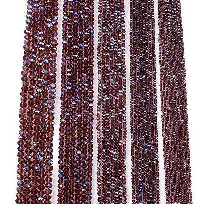 Electroplate Glass Beads Strands EGLA-A044-T3mm-L13-1