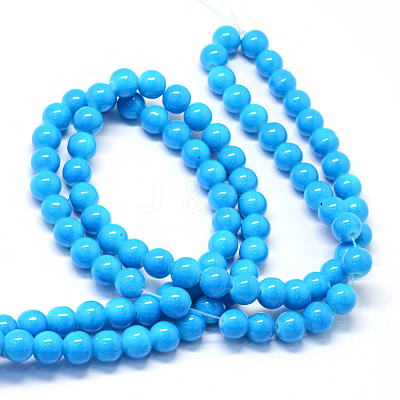 Baking Paint Glass Round Bead Strands DGLA-Q020-8mm-31-1