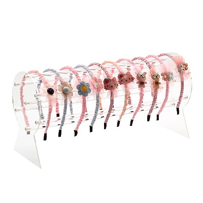 Acrylic Headband Organizers Display Stand OHAR-PW0001-134A-1