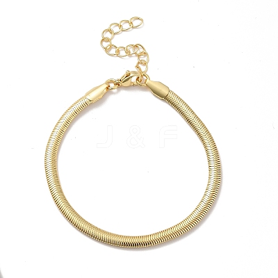 Rack Plating Brass Herringbone Chains Bracelet for Men Women LS-BJEW-M227-01G-1