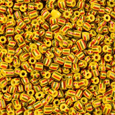 8/0 Opaque Colours Seep Glass Seed Beads SEED-F003-04B-03-1