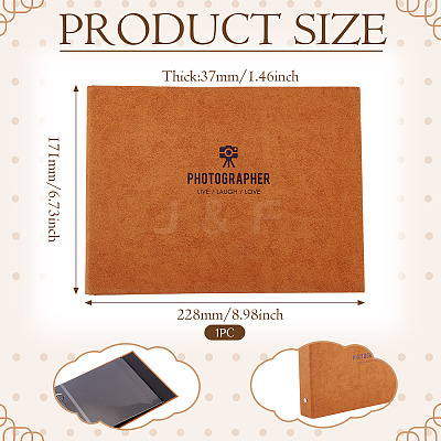 Rectangle Paper Scrapbook DIY Binder Photo Album AJEW-TAC0038-30C-1