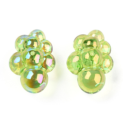 Transparent Acrylic Beads PACR-T013-04-1