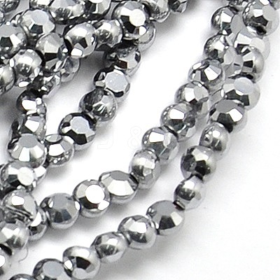 Electroplate Glass Beads Strands EGLA-A002-4mm-F22-1