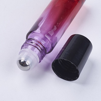10ml Glass Gradient Color Essential Oil Empty Roller Ball Bottles MRMJ-WH0011-B04-10ml-1
