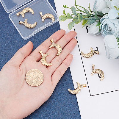 10Pcs 304 Stainless Steel Pendants STAS-UN0028-72-1