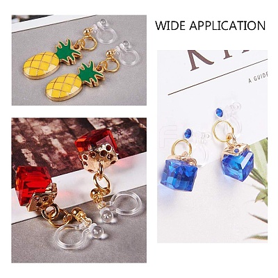 Plastic Clip-on Earring Findings KY-P007-H01-1