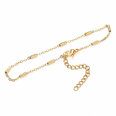 Ion Plating(IP) 304 Stainless Steel Cable Chain Bracelets BJEW-JB05655-1