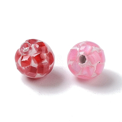 Colorful Craft Shell Half Drilled Beads BSHE-D001-01C-1