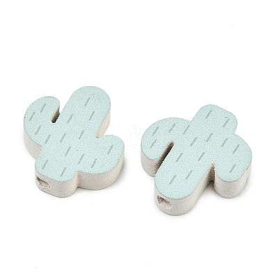 Printed Poplar Wood Beads WOOD-Z008-05C-1