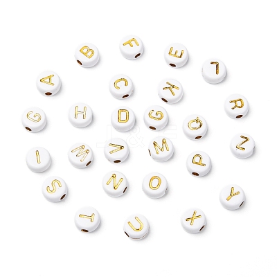 Plating Acrylic Beads PACR-YW0001-08G-1