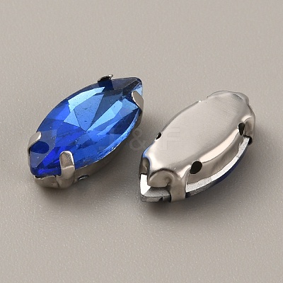 Horse Eye Shape Sew on Rhinestone FIND-WH0128-93C-03-1