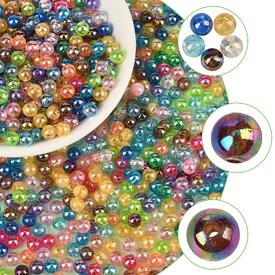 Eco-Friendly Transparent Acrylic Beads OACR-PA0001-30A-01-1