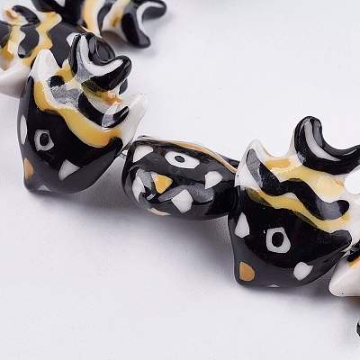 Handmade Porcelain Beads X1-PORC-G002-54-1