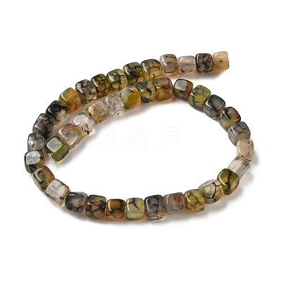 Natural Dragon Veins Agate Beads Strands G-G177-E11-05-1
