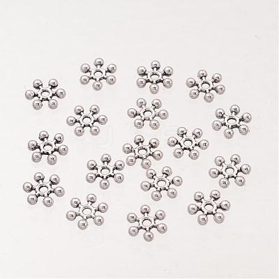 Snowflake Tibetan Silver Spacer Beads A402-1