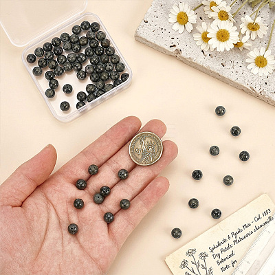 Natural Pyrite Beads Strands G-OC0001-83-1