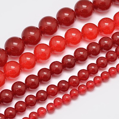 Natural & Dyed Malaysia Jade Bead Strands G-A146-6mm-A02-1
