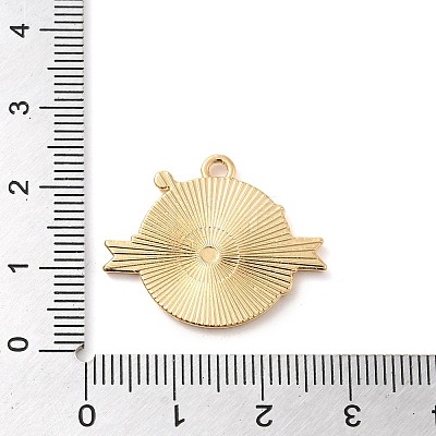 Alloy Enamel Pendants ENAM-R146-03A-1