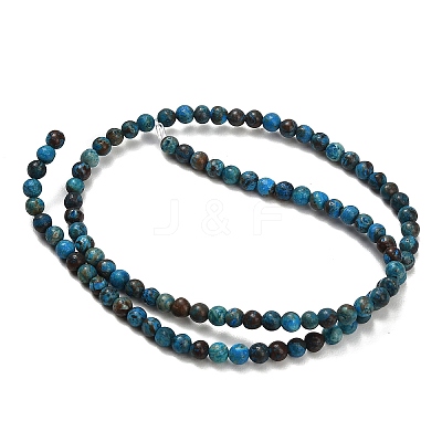 Natural Chrysocolla Beads Strands G-C289-B02-4mm-1