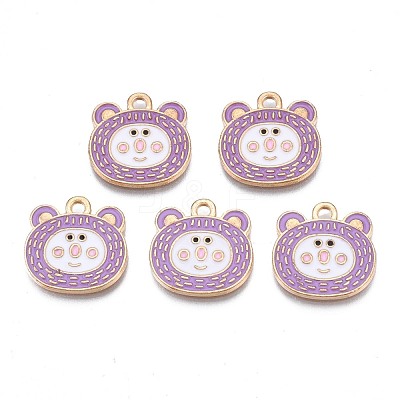 Alloy Enamel Pendants ENAM-N054-74B-1