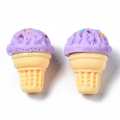 Spray Painted Resin Cabochons CRES-Q215-022D-1