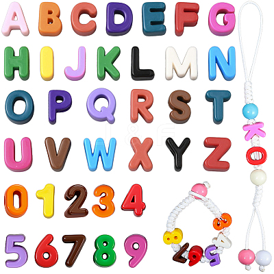 Opaque Acrylic European Beads OACR-SP0002-09-1