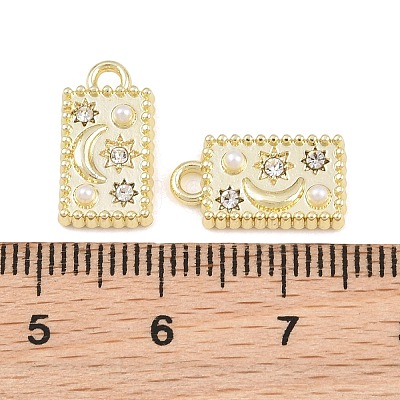 Alloy Crystal Rhinestone Pendants AL-CBA415D-24G-1