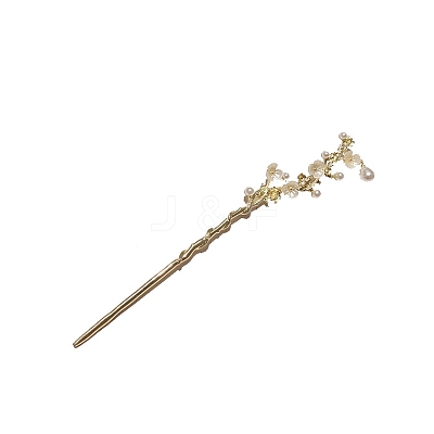 Imitation Pearl Hair Sticks PW-WGB9059-01-1
