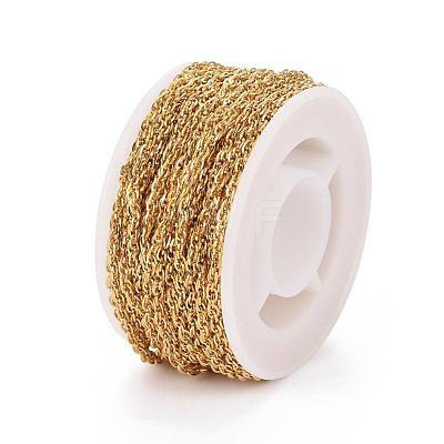 Ion Plating(IP) 304 Stainless Steel Rope Chains CHS-H007-22G-1
