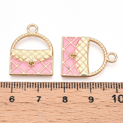 Alloy Enamel Pendant Rhinestone Settings ENAM-T020-99-1