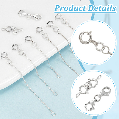 925 Sterling Silver Ends with Chain FIND-GA00001-1