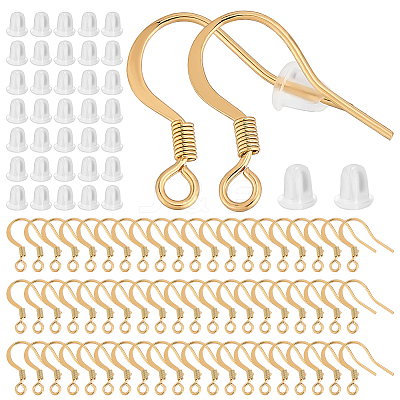 160Pcs 304 Stainless Steel French Earring Hooks STAS-ME0001-53G-1