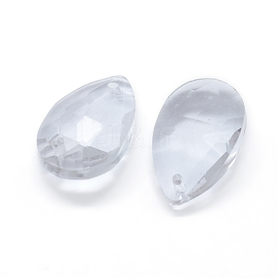 Faceted Glass Pendants X-GLAA-F069-S-A01-1