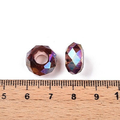 Transparent Glass European Beads GPDL-N005-D14mm-A08-1