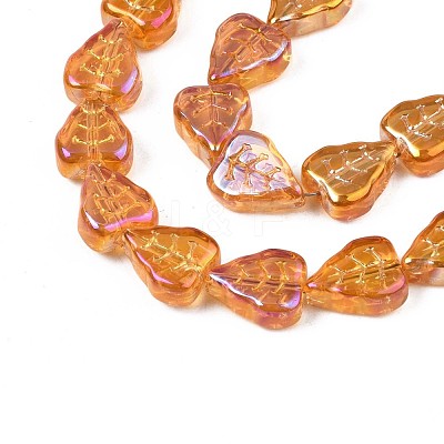 Electroplate Glass Beads Strands EGLA-S188-16-B02-1
