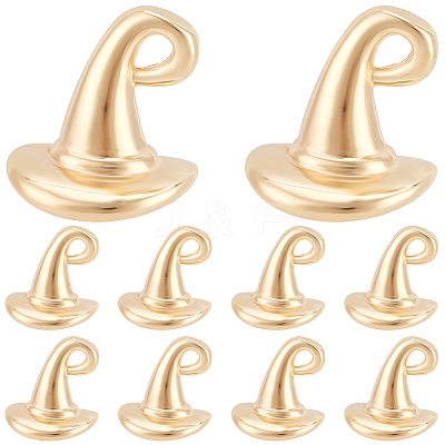 10Pcs Halloween Themed Brass Pendants KK-BBC0015-68A-1