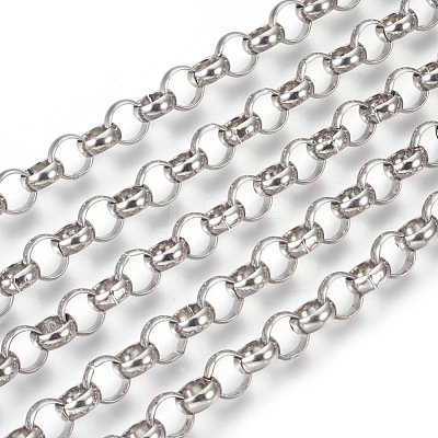 Tarnish Resistant 304 Stainless Steel Rolo Chains CHS-L017-18J-1