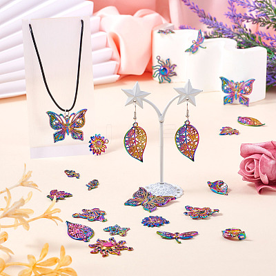 20Pcs 10 Style Alloy Pendants FIND-TA0003-92-1
