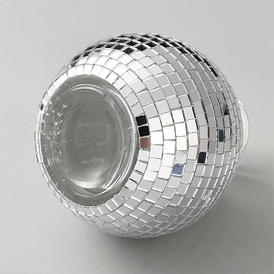 Glass Disco Ball Vase Ornaments AJEW-WH0481-04-1