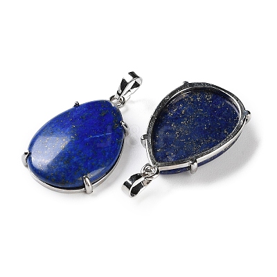 Natural Lapis Lazuli Pendants G-U002-01P-C-1