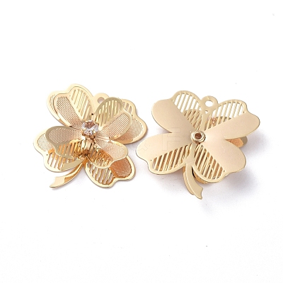 3D Brass Pendants KK-I661-04G-1