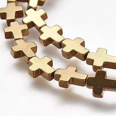 Non-magnetic Synthetic Hematite Beads Strands G-P218-17-01-1