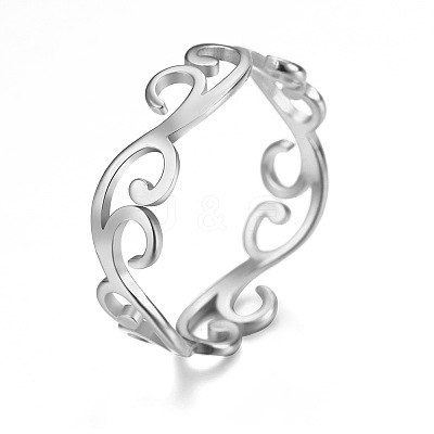 304 Stainless Steel Finger Rings for Women FS-WGFE90D-04-1