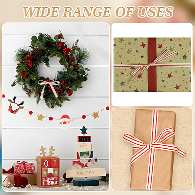 2 Rolls 2 Styles Cotton Striped Ribbons OCOR-WR0001-56A-1