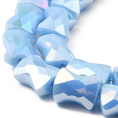 AB Color Plate Glass Beads Strands EGLA-P051-06A-B06-1
