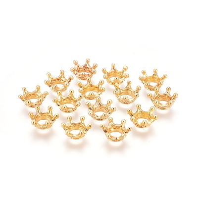Tibetan Style Alloy Bead Caps PALLOY-WH0054-02G-1